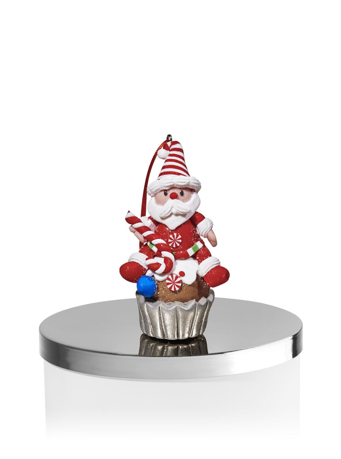Santa Cupcake 3-Wick Candle Magnet - Bath And Body Works