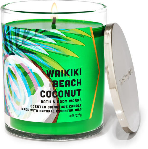 Waikiki Beach Coconut Signature Single Wick Candle
