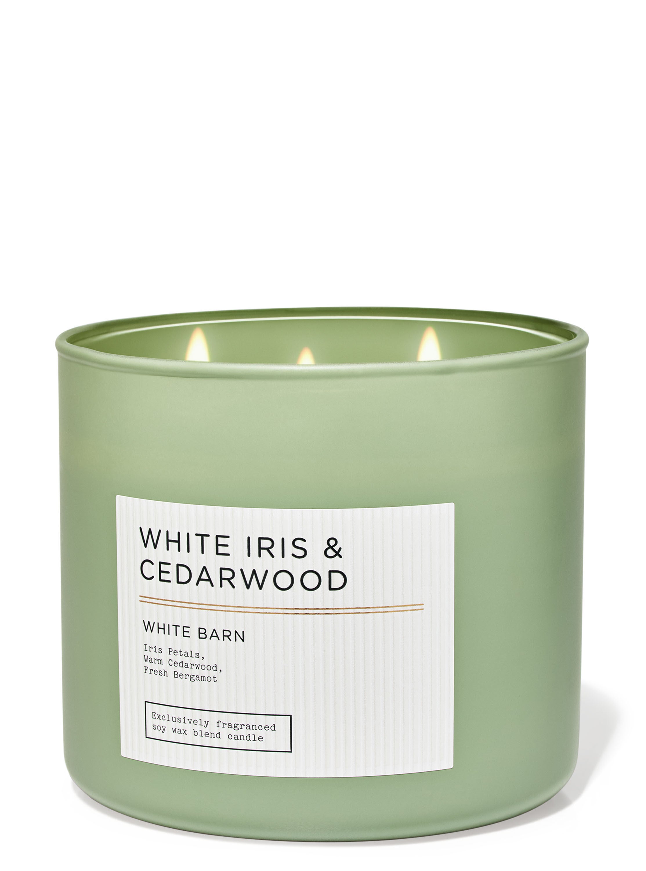 White Iris & Cedarwood 3-Wick Candle
