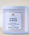 Violet & Musk 3-Wick Candle