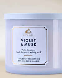 Violet & Musk 3-Wick Candle