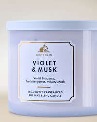Violet & Musk 3-Wick Candle