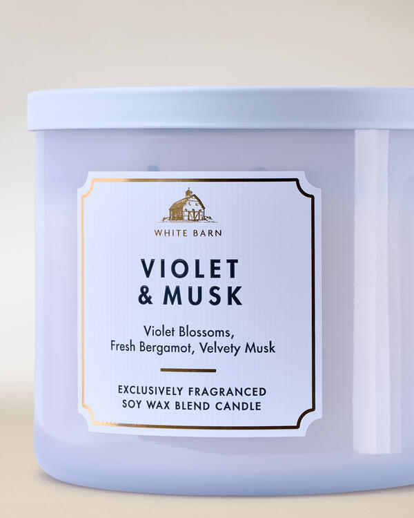 Violet & Musk 3-Wick Candle