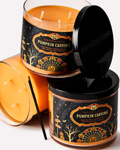 Pumpkin Carving 3-Wick Candle