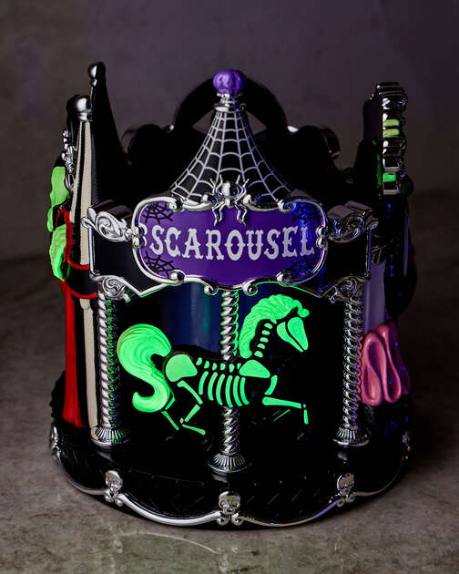 Glow-in-the-Dark Circus Luminary 3-Wick Candle Holder