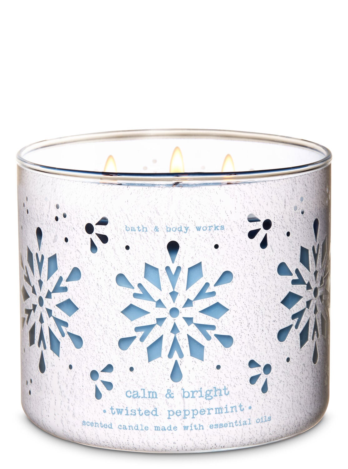 Twisted Peppermint 3-Wick Candle - Bath And Body Works