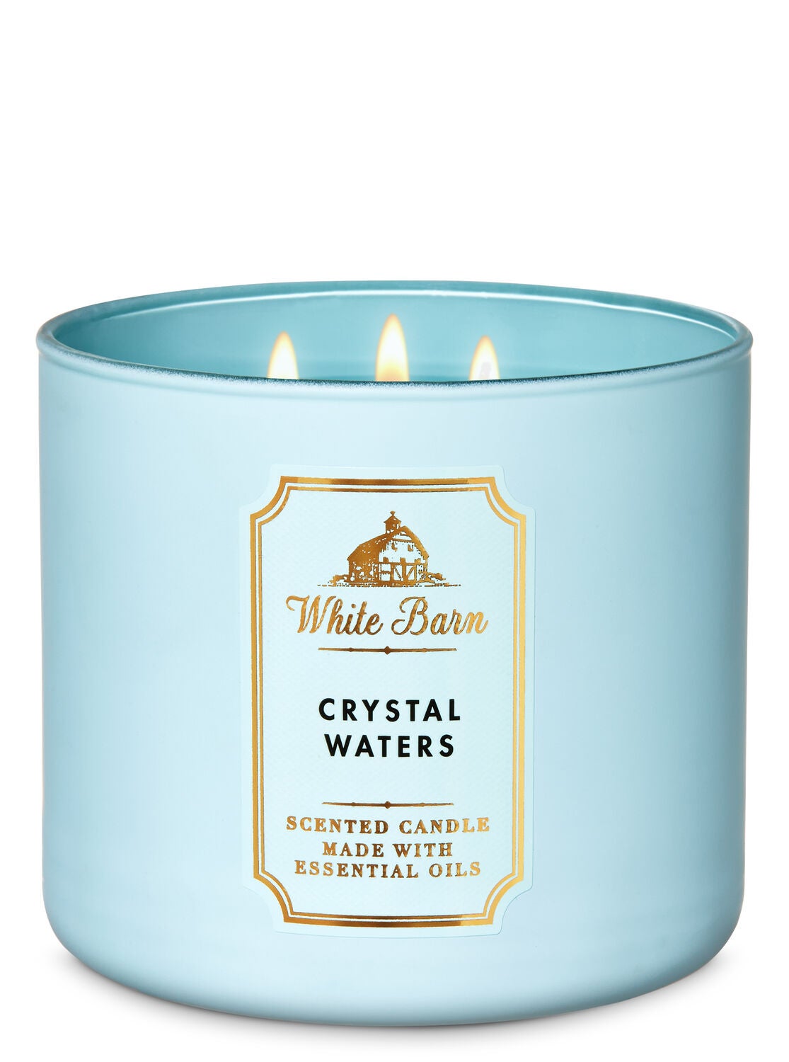 White Barn Crystal Waters 3-Wick Candle - Bath And Body Works