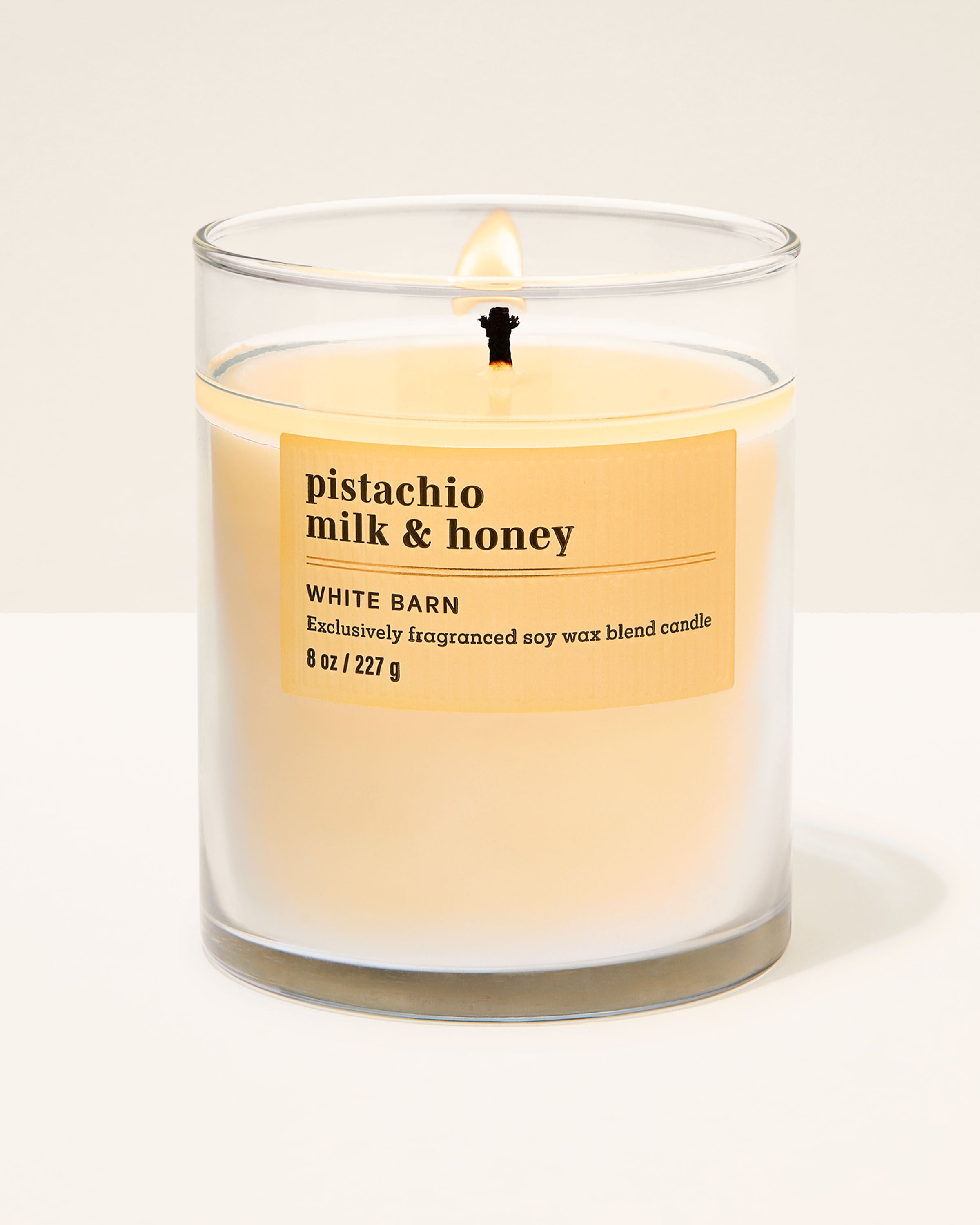Pistachio Milk & Honey Single Wick Candle | Bath & Body Works