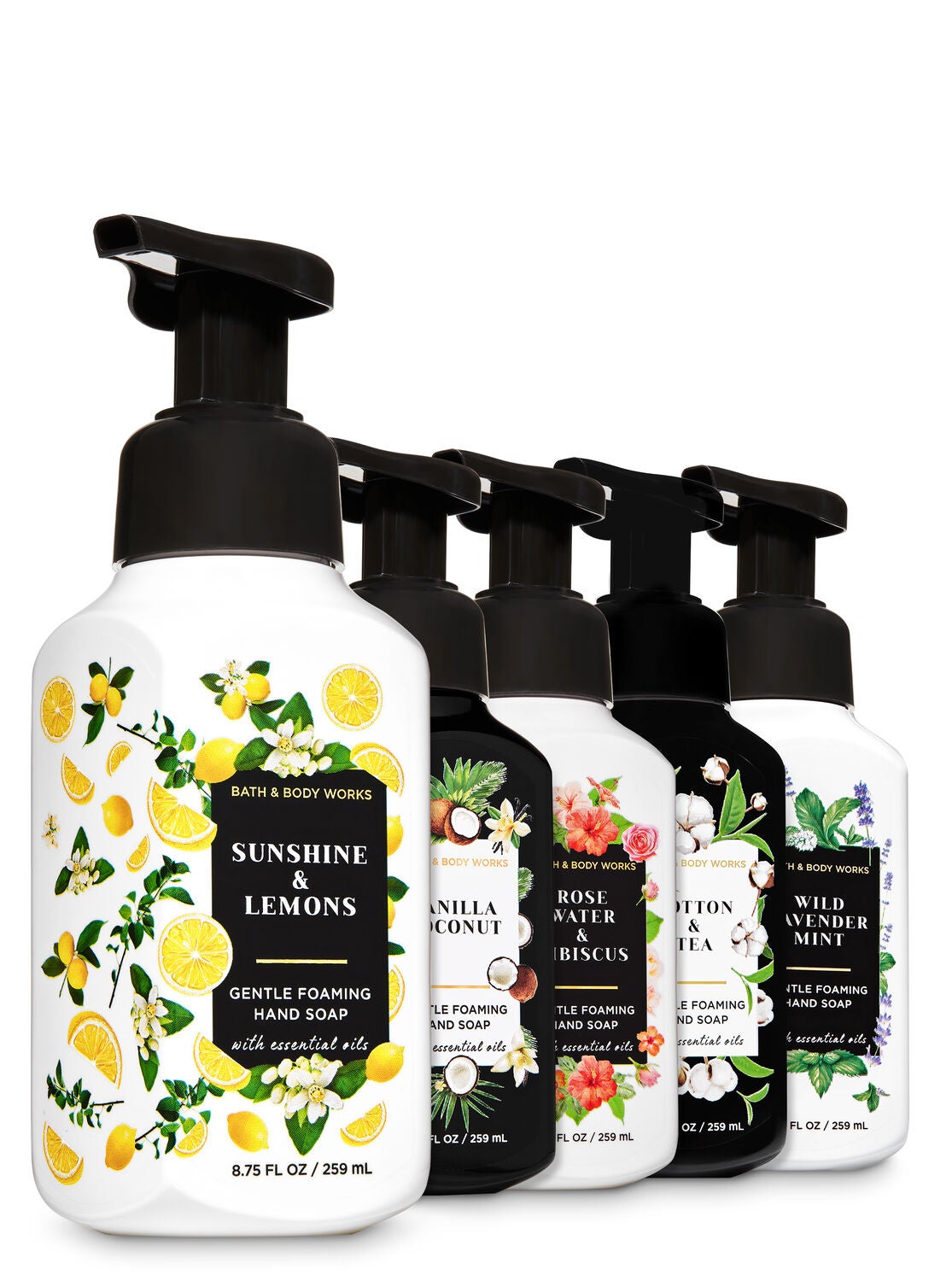 Black & White Gentle Foaming Hand Soap, 5-Pack - Bath And Body Works