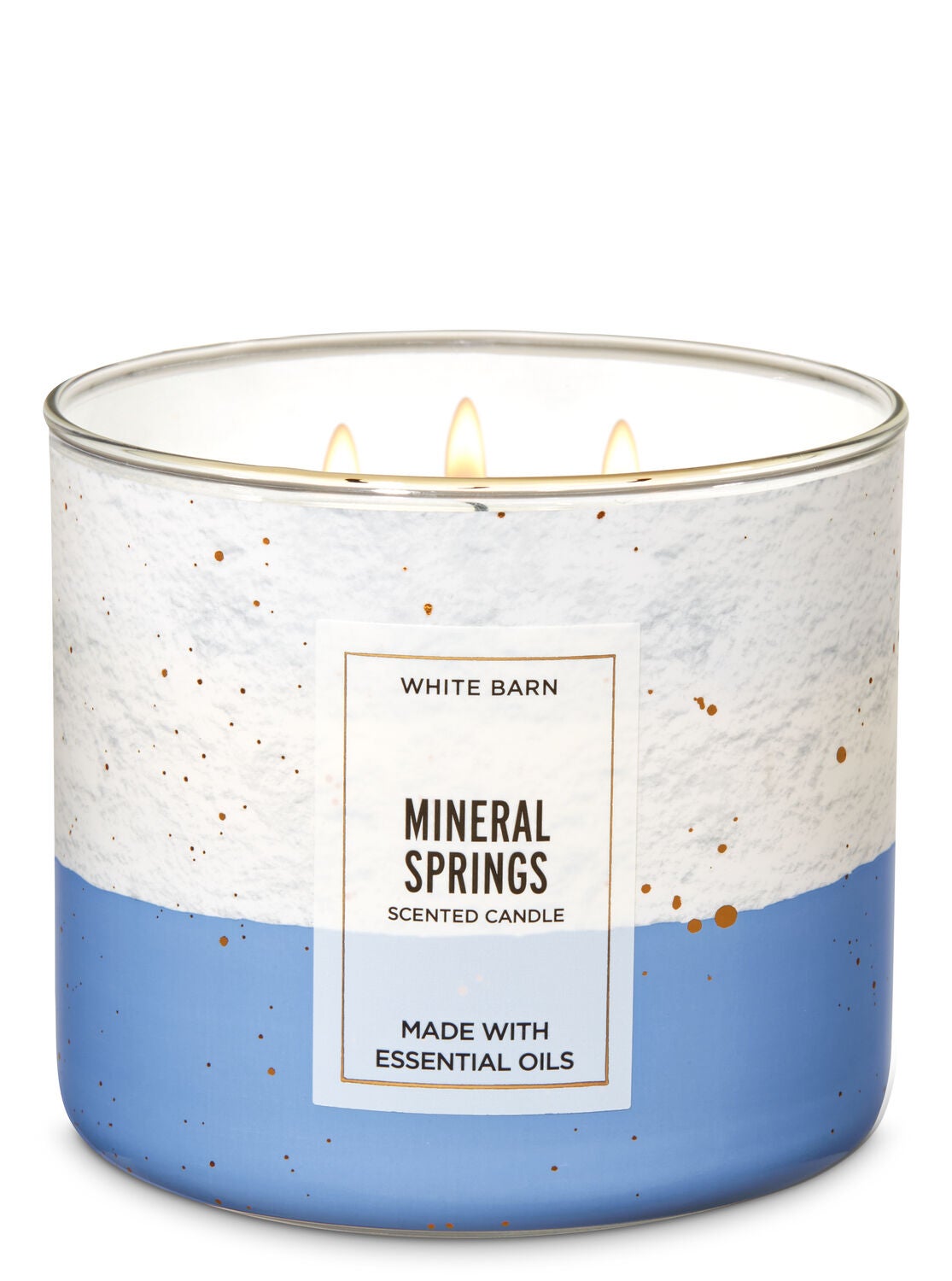 White Barn Mineral Springs 3-Wick Candle - Bath And Body Works