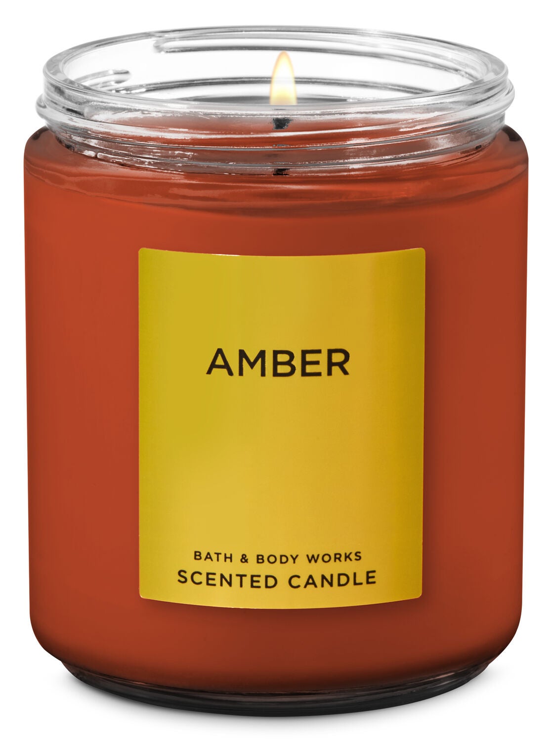 Amber Single Wick Candle - Bath And Body Works