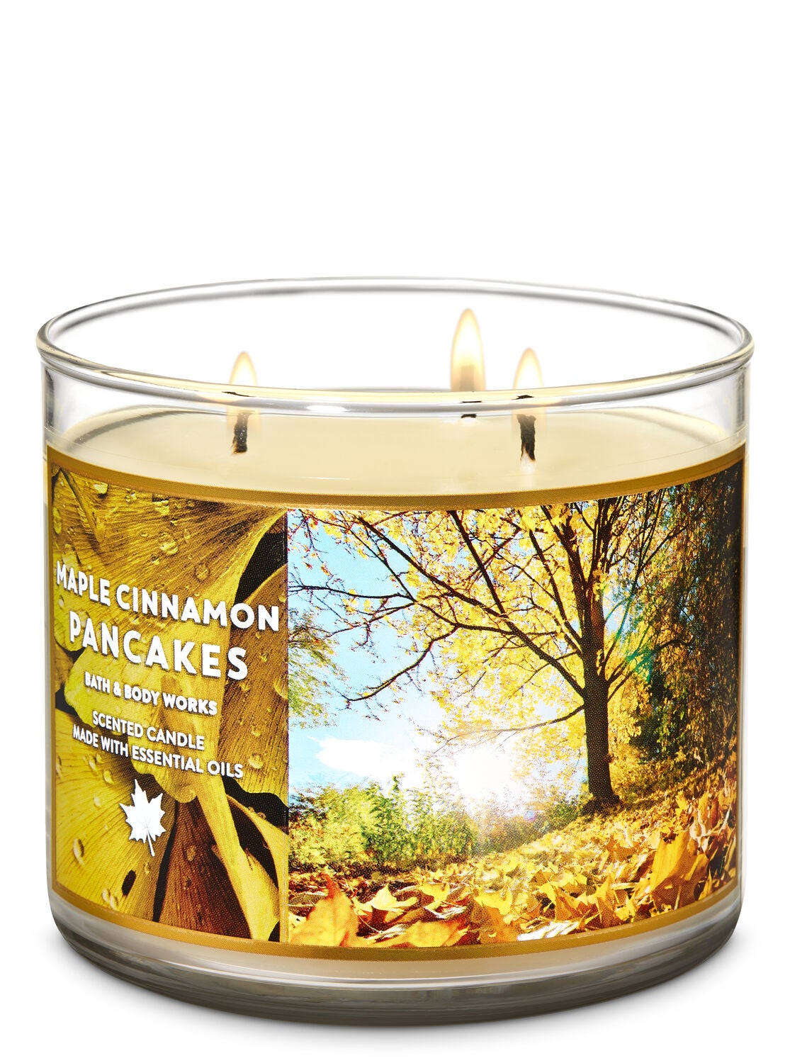 Maple Cinnamon Pancakes 3-Wick Candle - Bath And Body Works