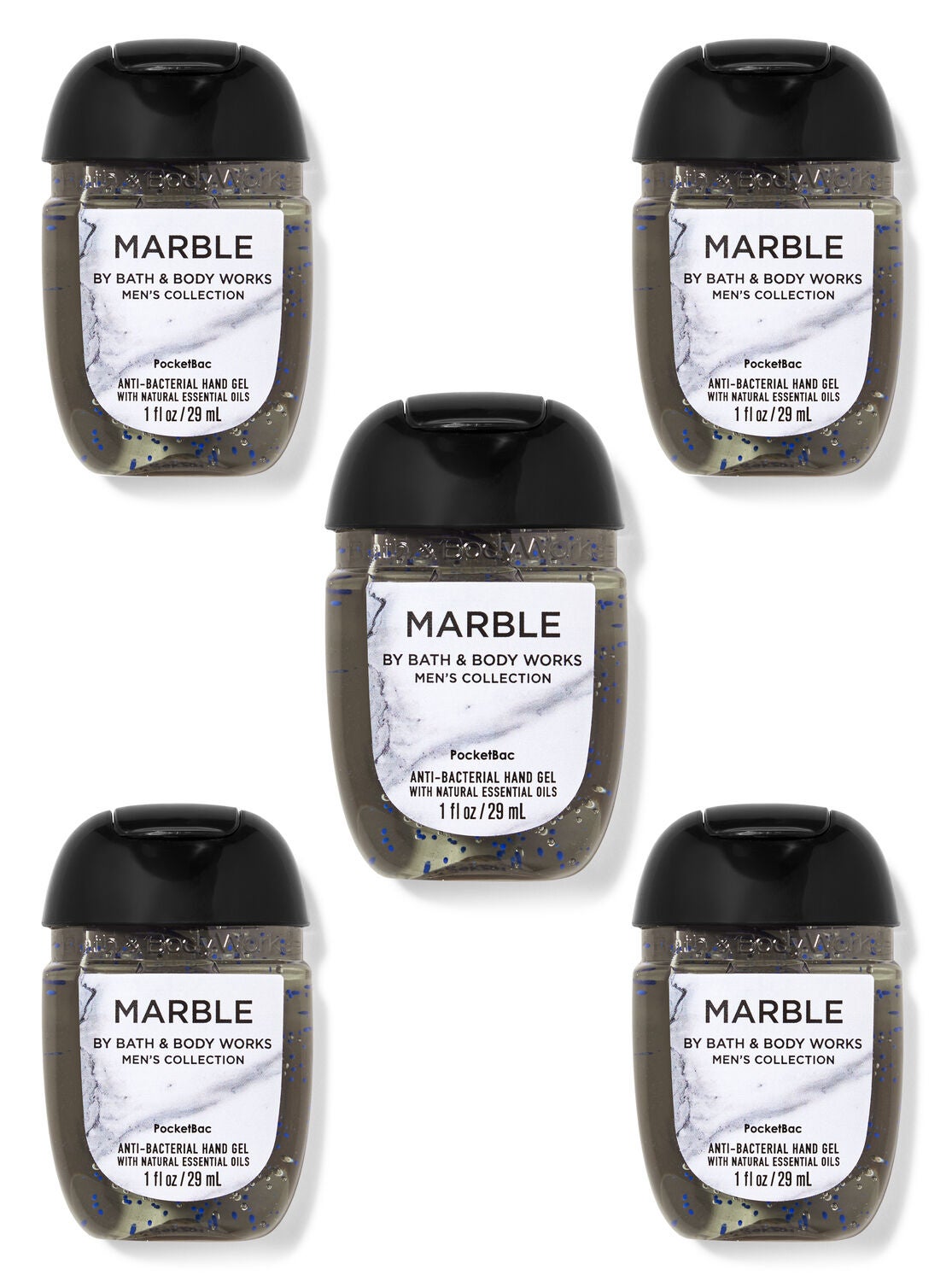 Marble PocketBac Hand Sanitizers, 5-Pack