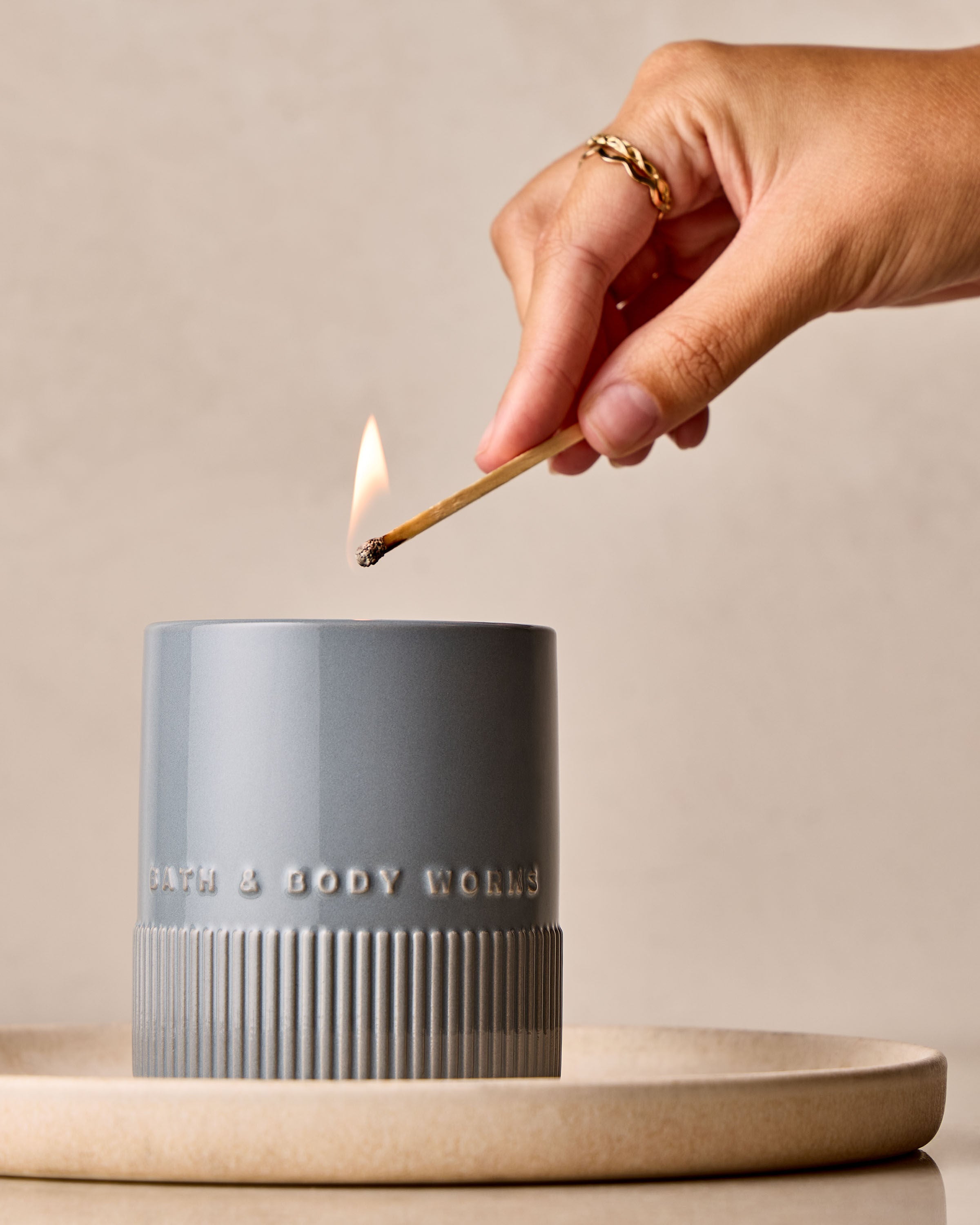 Lavender + Jasmine Single Wick Candle | Bath & Body Works