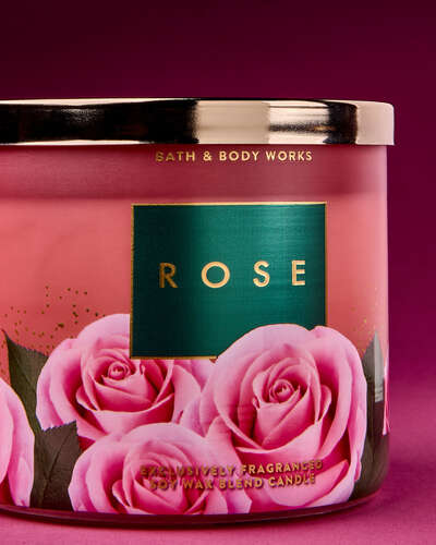 Rose 3-Wick Candle