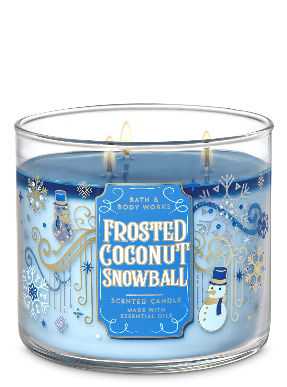 Frosted Coconut Snowball 3-Wick Candle - Bath And Body Works