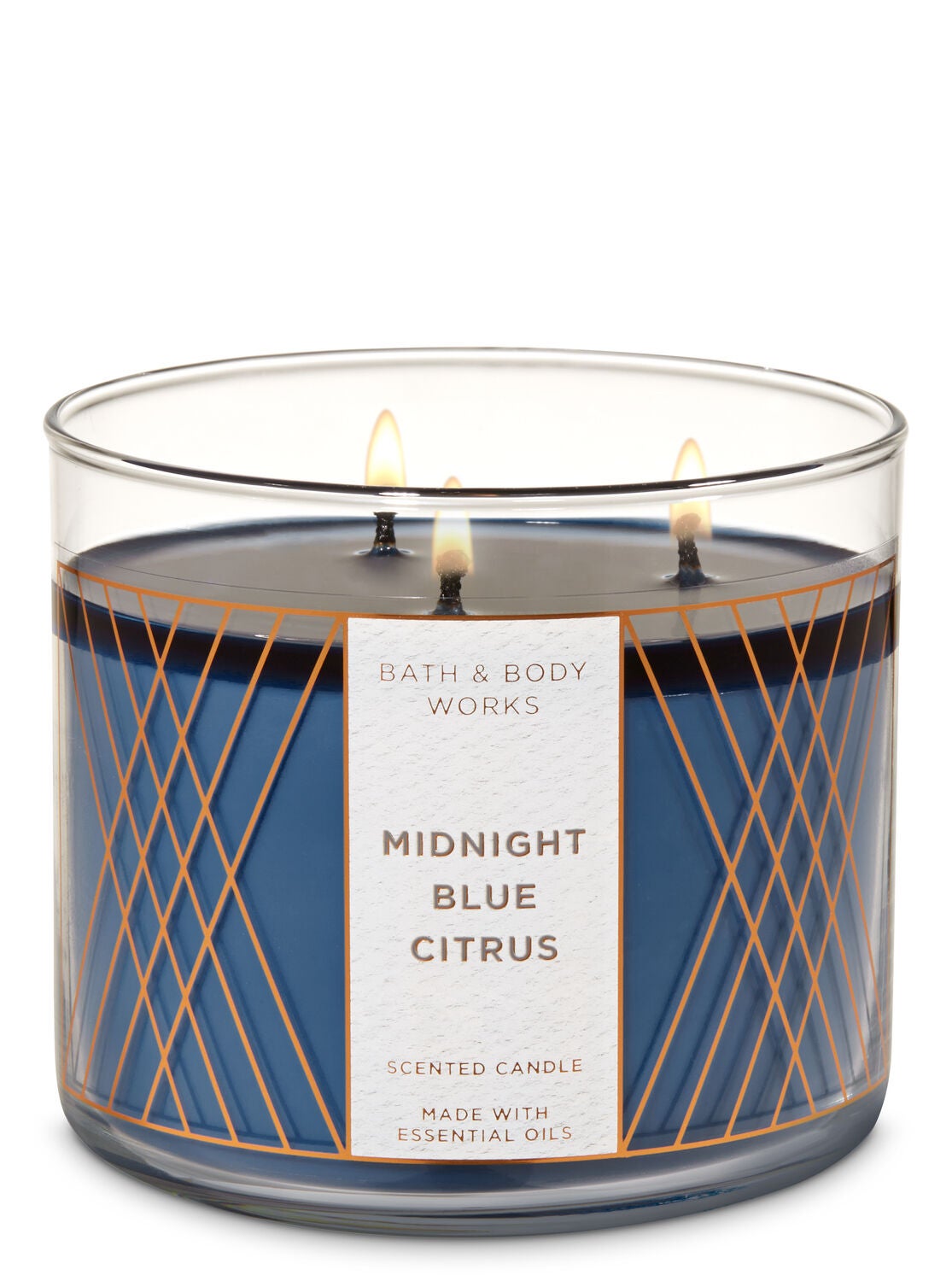 Midnight Blue Citrus 3-Wick Candle - Bath And Body Works
