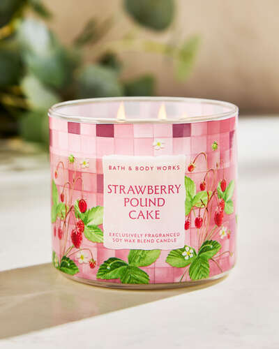 Strawberry Pound Cake 3-Wick Candle