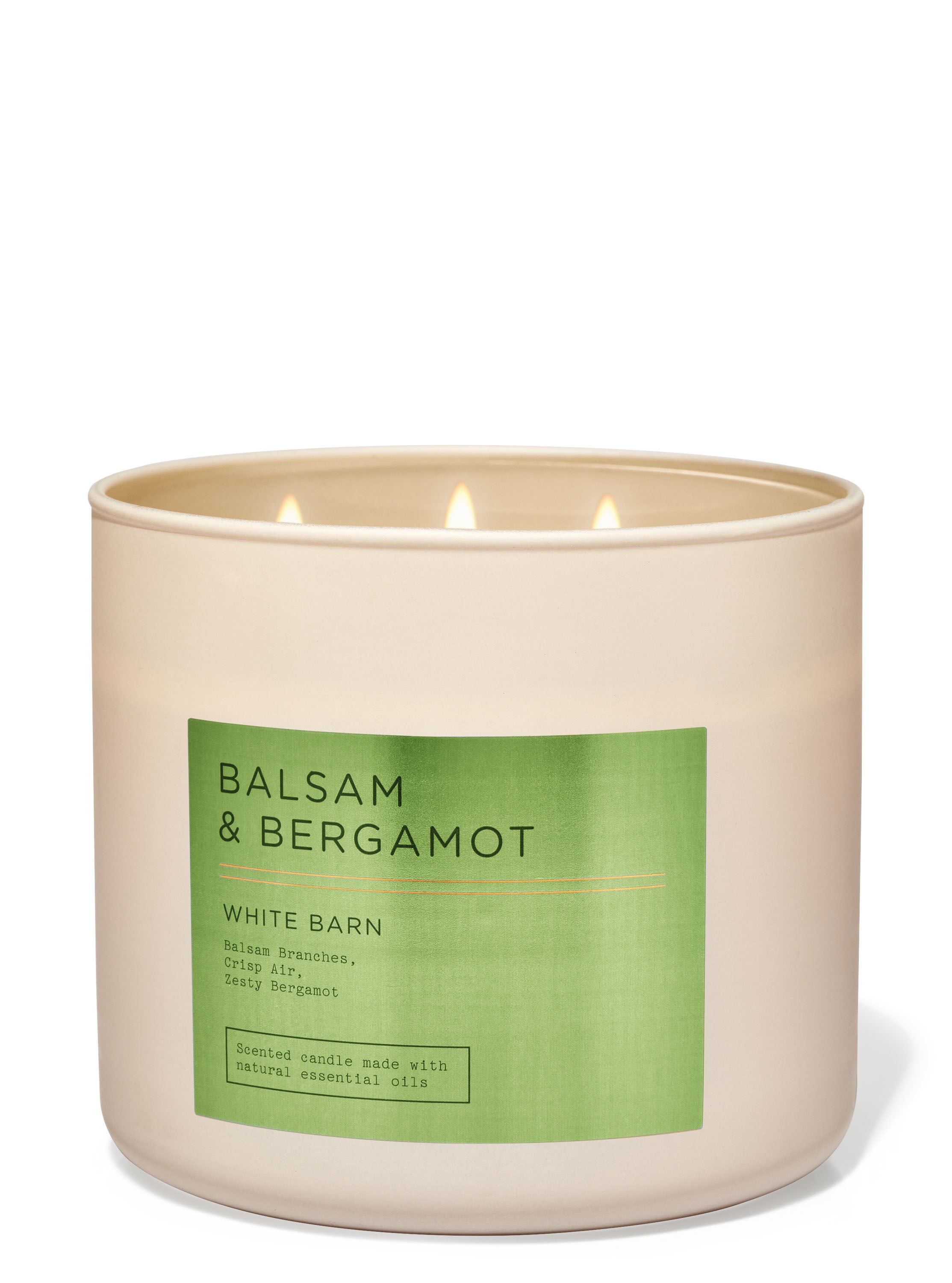 White Barn Balsam Bergamot 3 Wick Candle