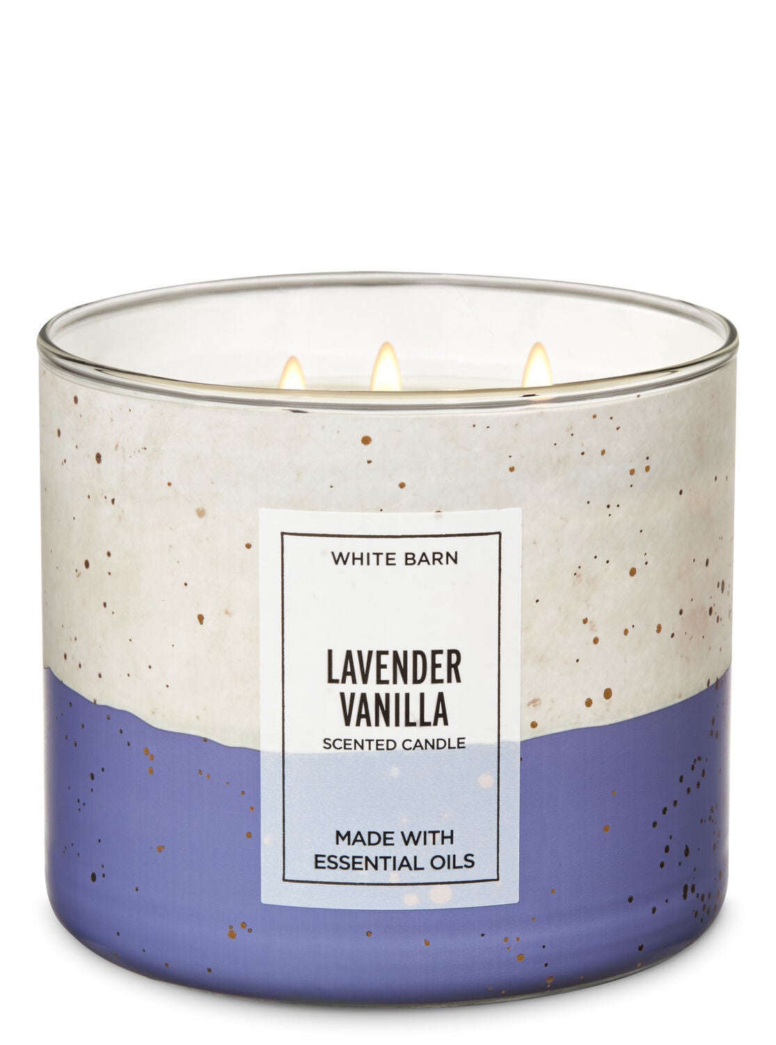 White Barn Lavender Vanilla 3-Wick Candle - Bath And Body Works