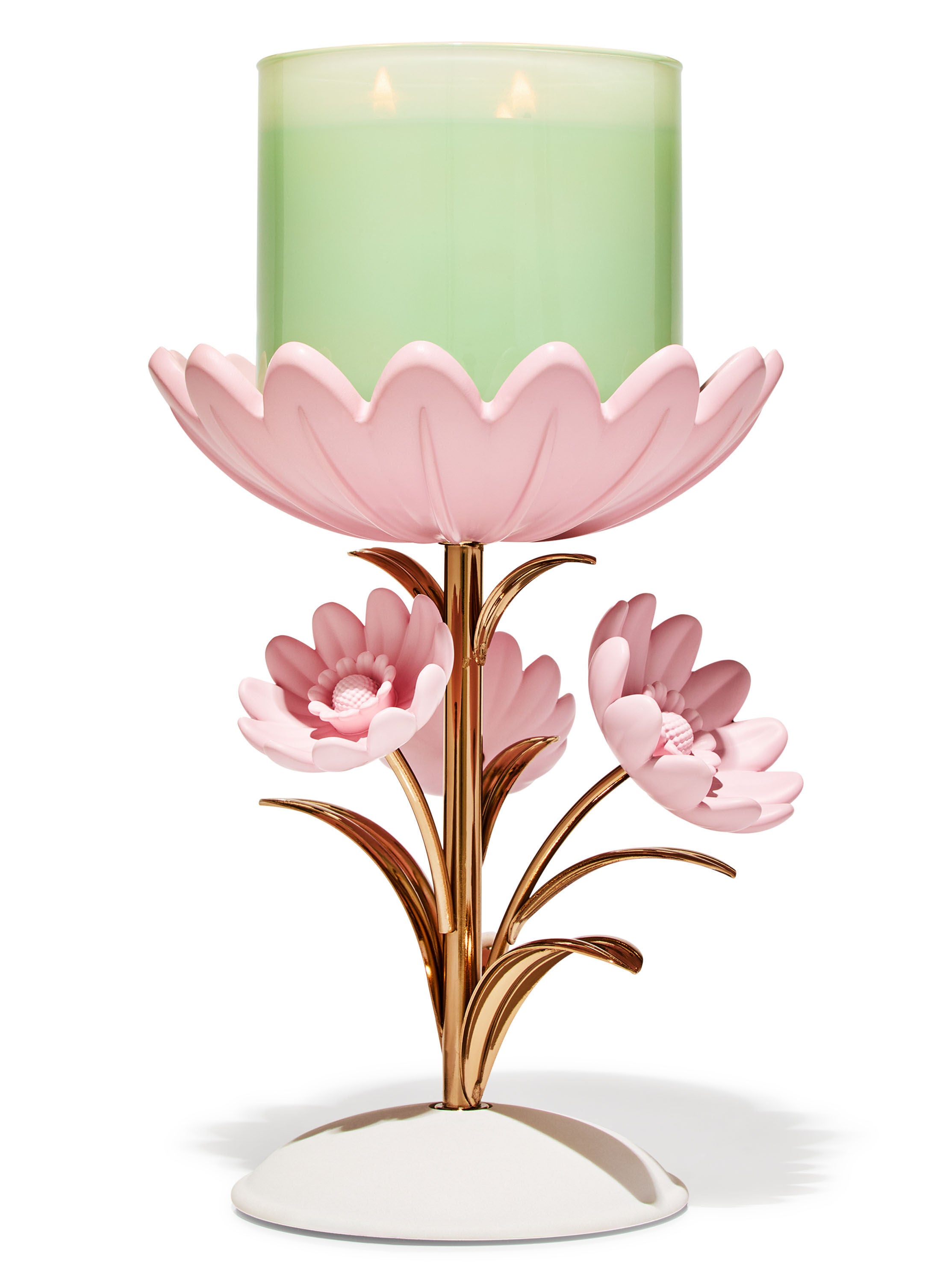Flower candlestick holder top
