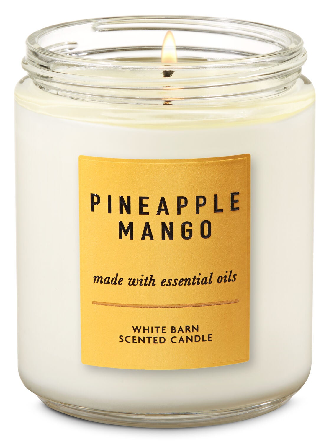 Pineapple Mango Single Wick Candle - Bath And Body Works