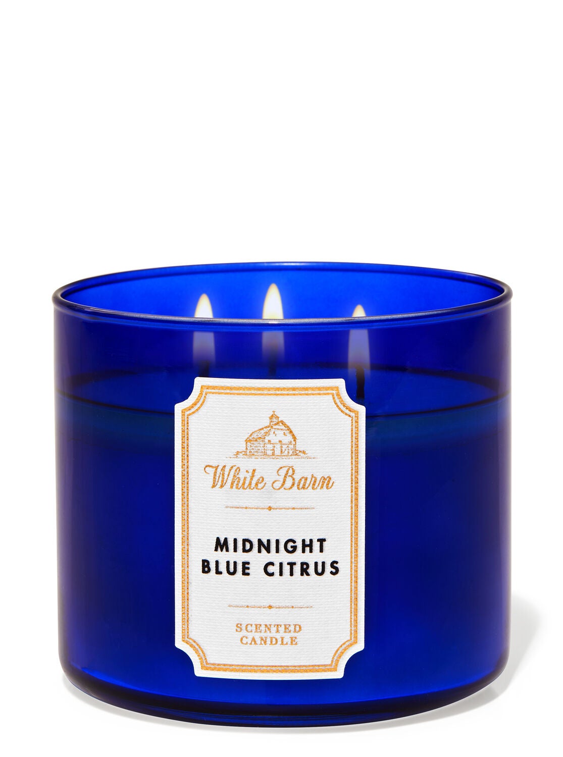 Midnight Blue Citrus 3 Wick Candle Bath Body Works