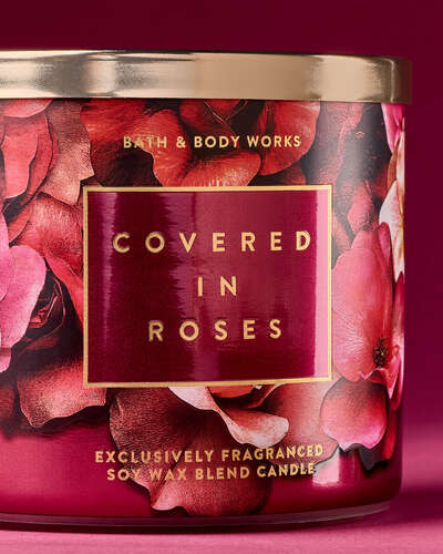Covered In Roses 3-Wick Candle