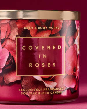 Covered In Roses 3-Wick Candle