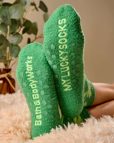 Lucky St. Patty's Day Shea-Infused Lounge Socks