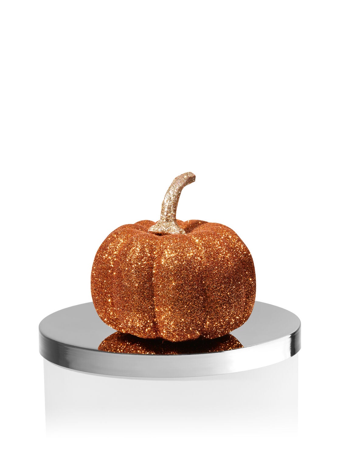 Glittery Orange Pumpkin Candle Magnet - Bath And Body Works