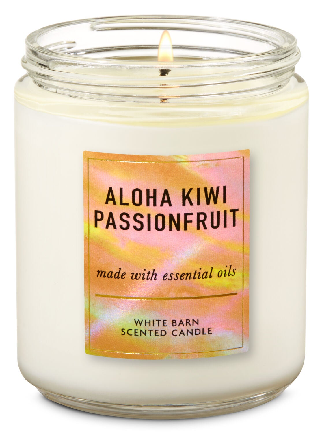 Aloha Kiwi Passionfruit Single Wick Candle - Bath And Body Works