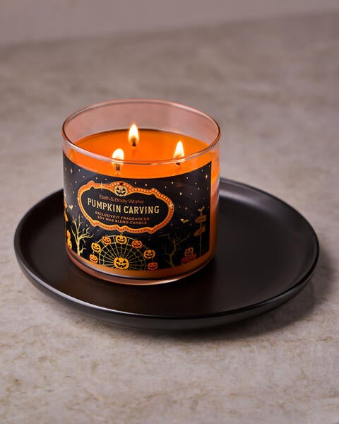Pumpkin Carving 3-Wick Candle