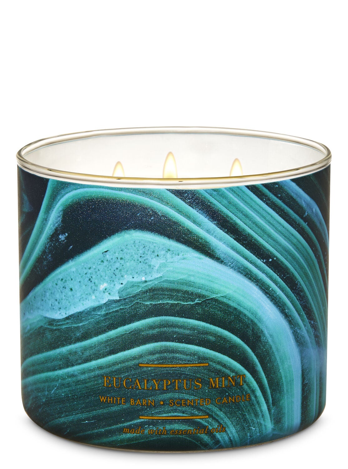 White Barn Eucalyptus Mint 3-Wick Candle - Bath And Body Works