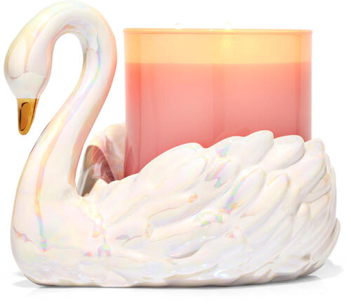 Swan 3-Wick Candle Holder