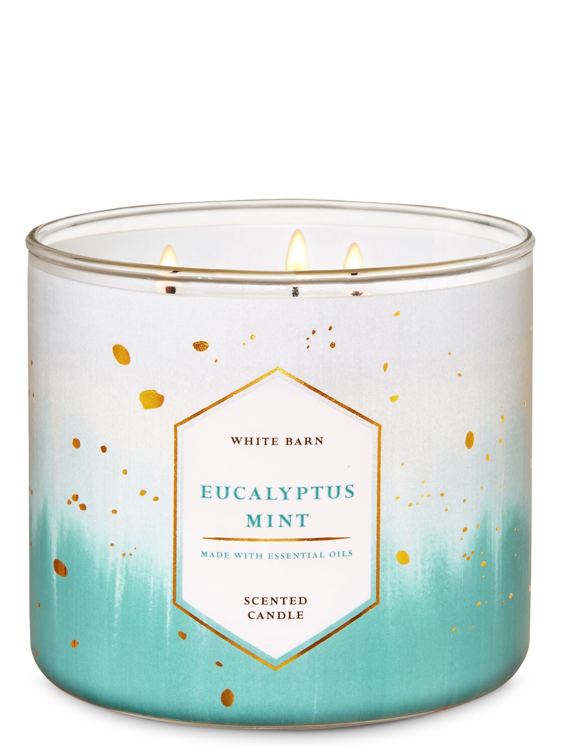 White Barn Eucalyptus Mint 3-Wick Candle - Bath And Body Works