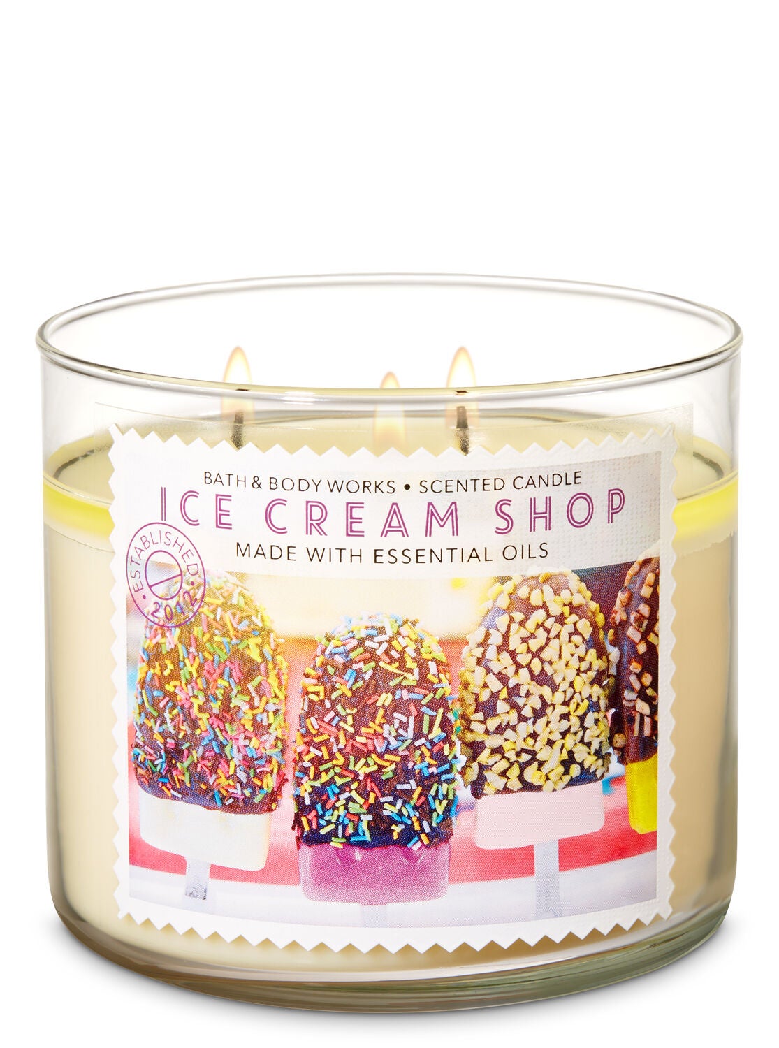Ice Cream Shop 3-Wick Candle - Bath And Body Works