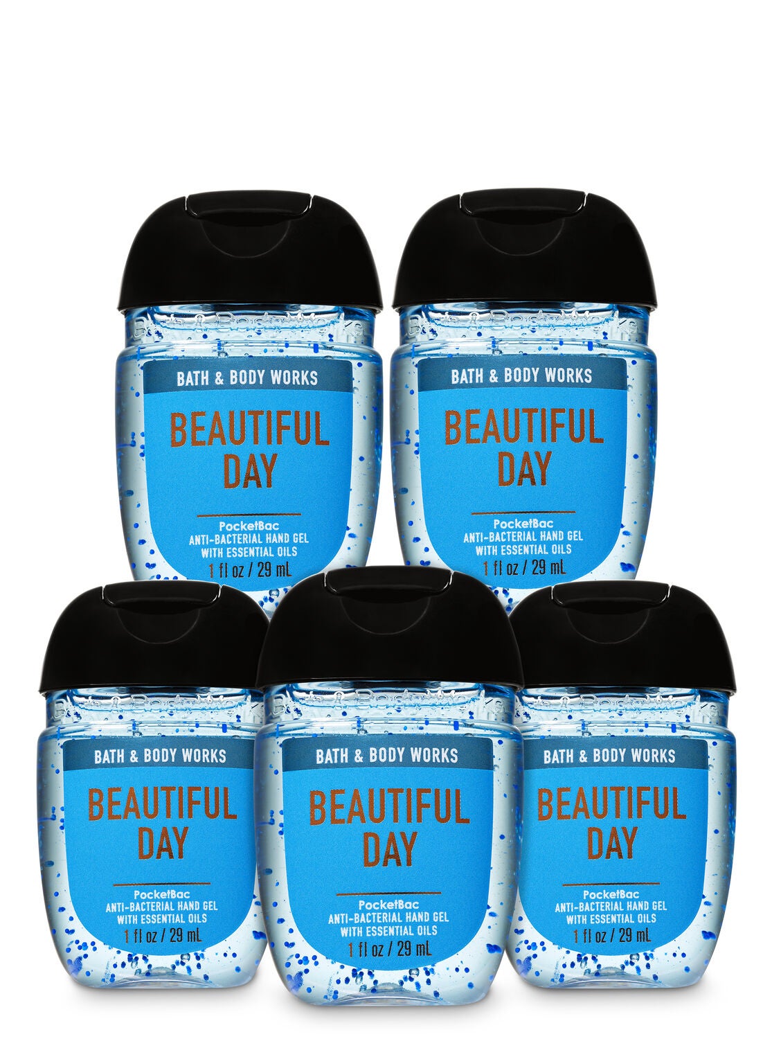 Beautiful Day Pocketbac Hand Sanitizer 5 Pack Bath Body Works