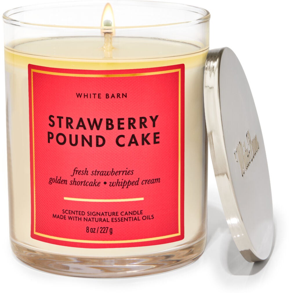 Strawberry Pound Cake Signature Single Wick Candle