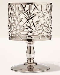 Vine Leaf Pedestal 3-Wick Candle Holder
