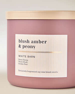 Blush Amber & Peony 3-Wick Candle