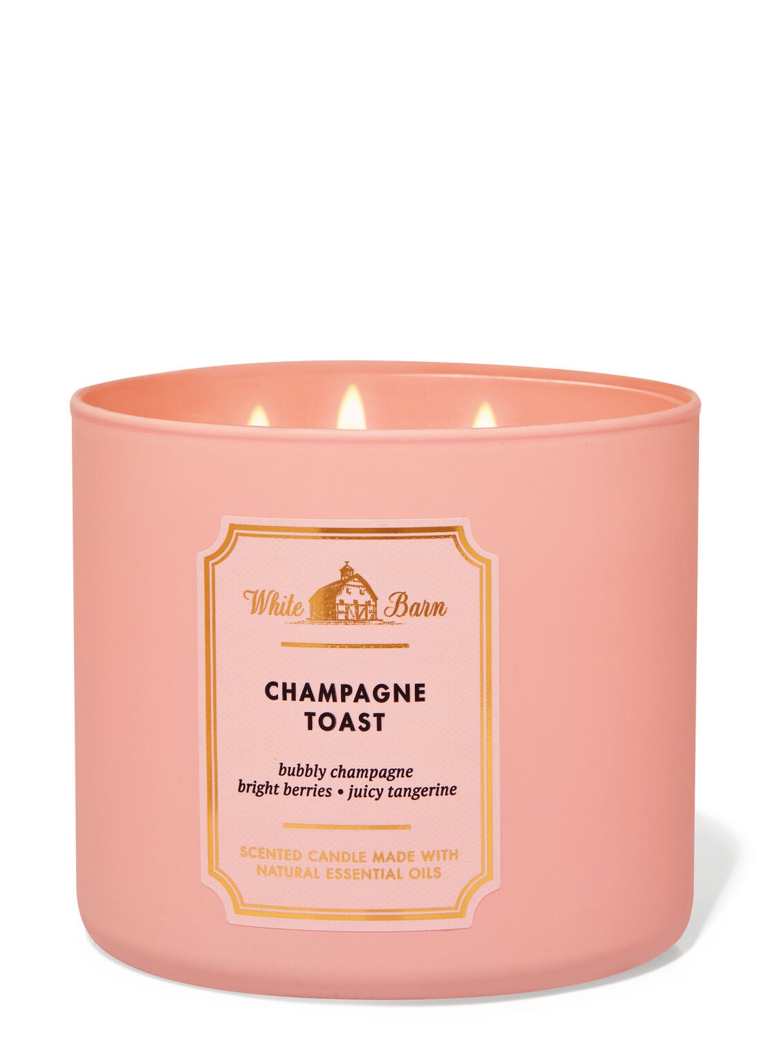 Buy Bath & Body Works, White Barn 3-Wick Candle w/Essential Oils - 14.5 oz  - 2021 Christmas Scents! (Champagne Toast) Online at desertcartDenmark