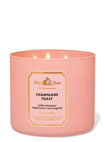 Champagne Toast 3-Wick Candle - White Barn