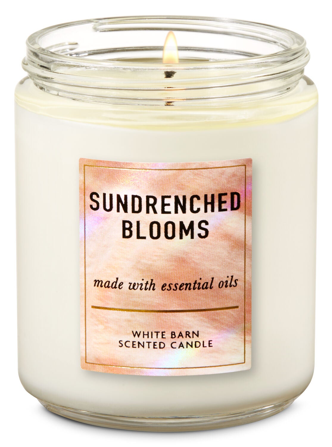 Sundrenched Blooms Single Wick Candle - Bath And Body Works