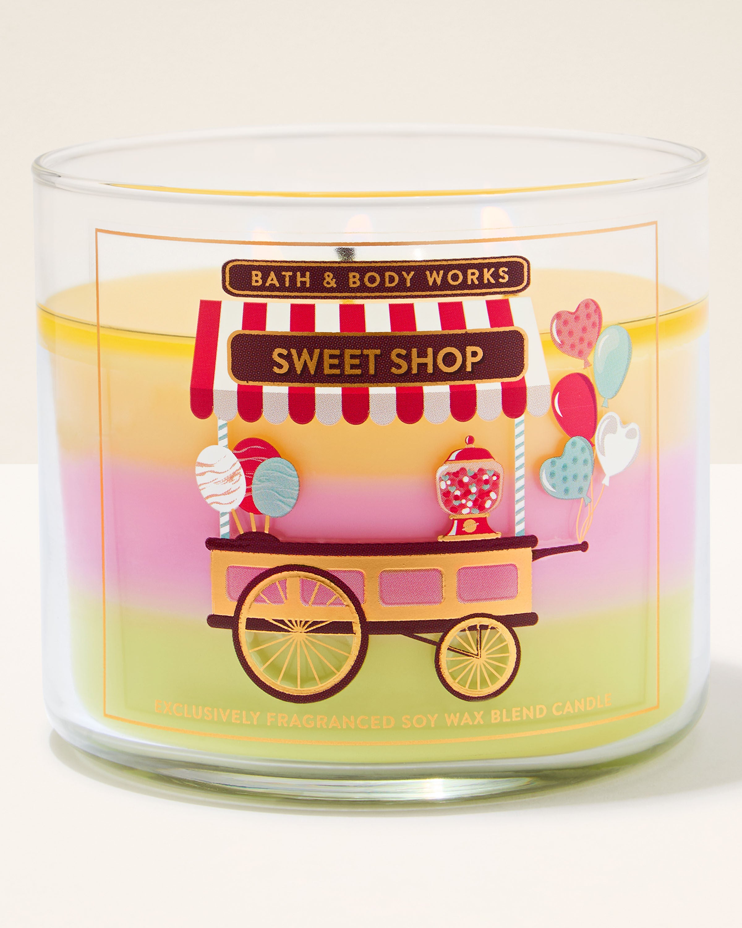 キャンドル BATH&BODYWORKS Candle(3set) Sweet Shop 3-Wick Candle | Bath & Body Works