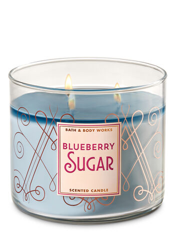 Blueberry Sugar 3-Wick Candle - Bath And Body Works