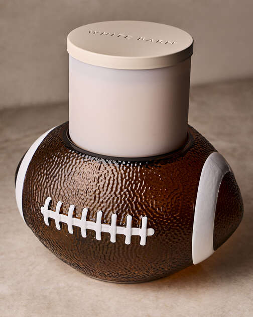 Football 3-Wick Candle Holder