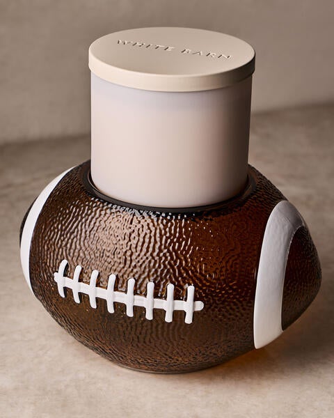Football 3-Wick Candle Holder