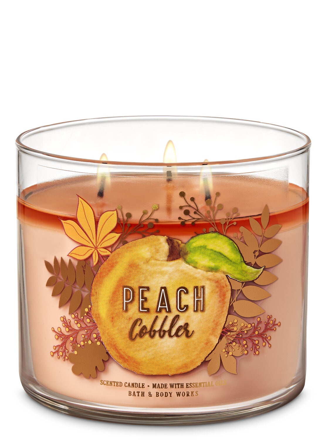 Peach Cobbler 3-Wick Candle - Bath And Body Works