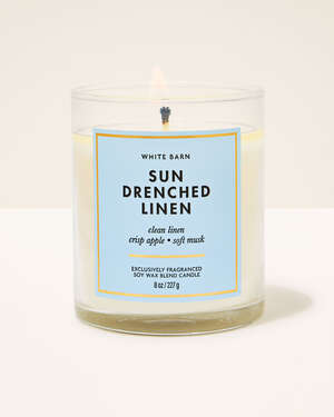 Sun Drenched Linen Single Wick Candle